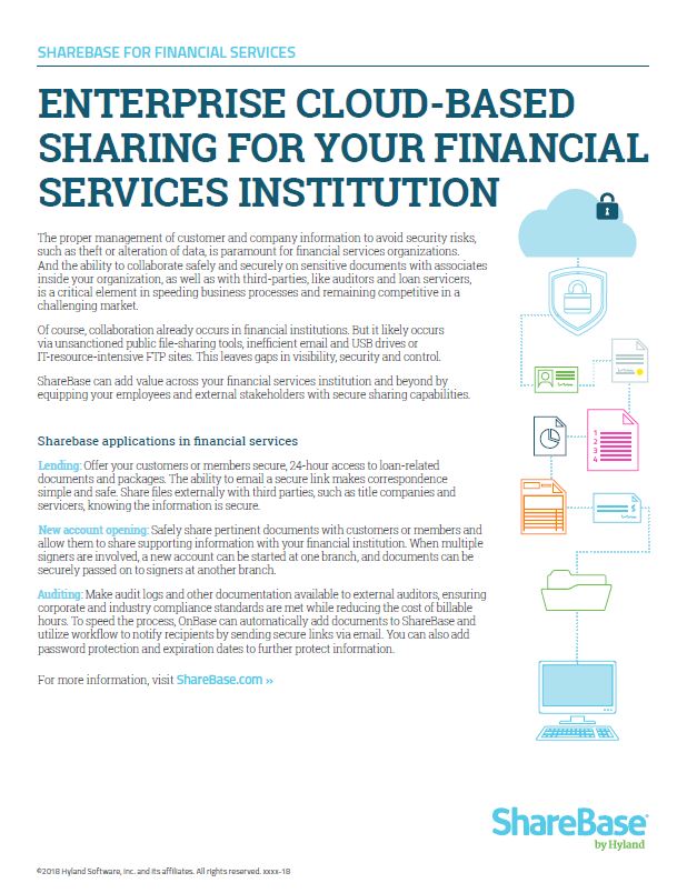 ShareBase, Financial Services, Kyocera, Software, Document Management, Simplified Office Solutions